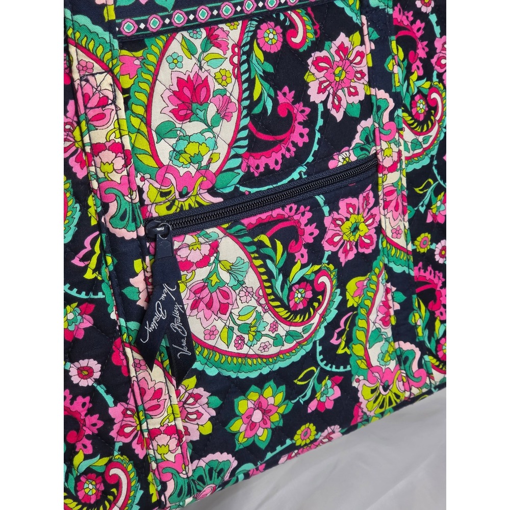 Vera Bradley Petal Paisley Villager Tote Bag and Pouch Set 14557-154 NWT - Picture 5 of 15